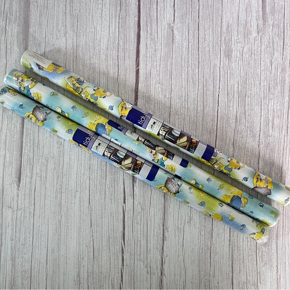 3 X Vtg Childrens' Kids' Vinyl Drawer Shelf Liners Retro Animals 18" x 40" each - Picture 2 of 11